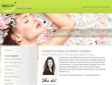 Tablet Screenshot of beautylounge-leonberg.de